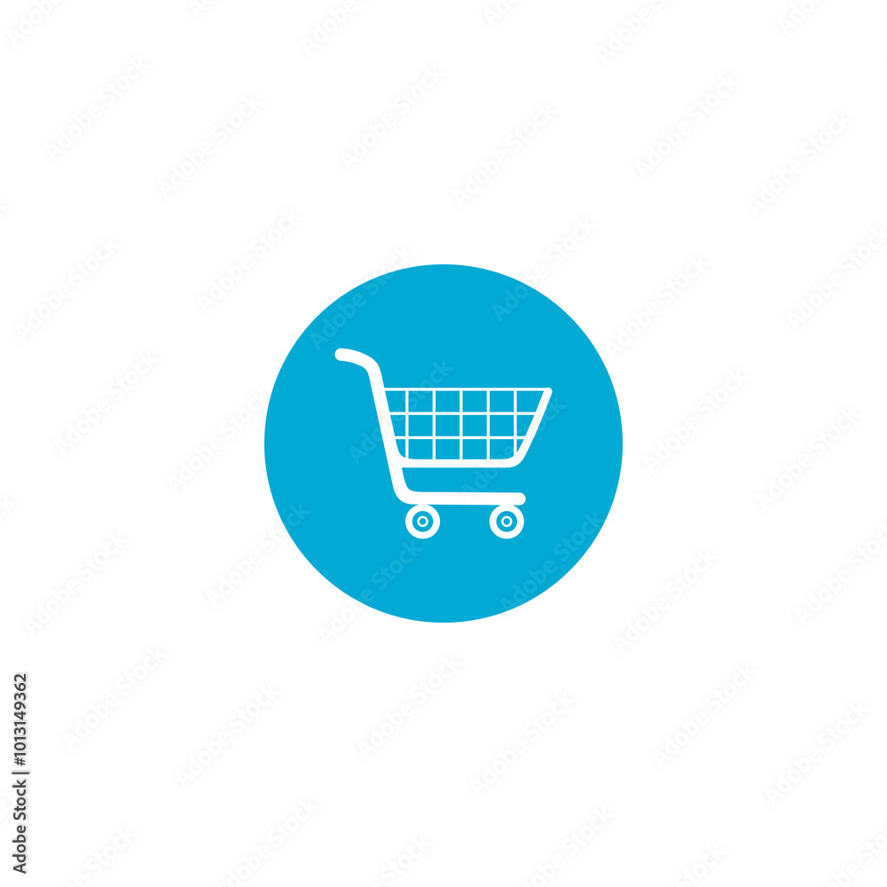Shopping cart circle icon isolated on transparent background Shopping cart circle icon isolated on transparent background