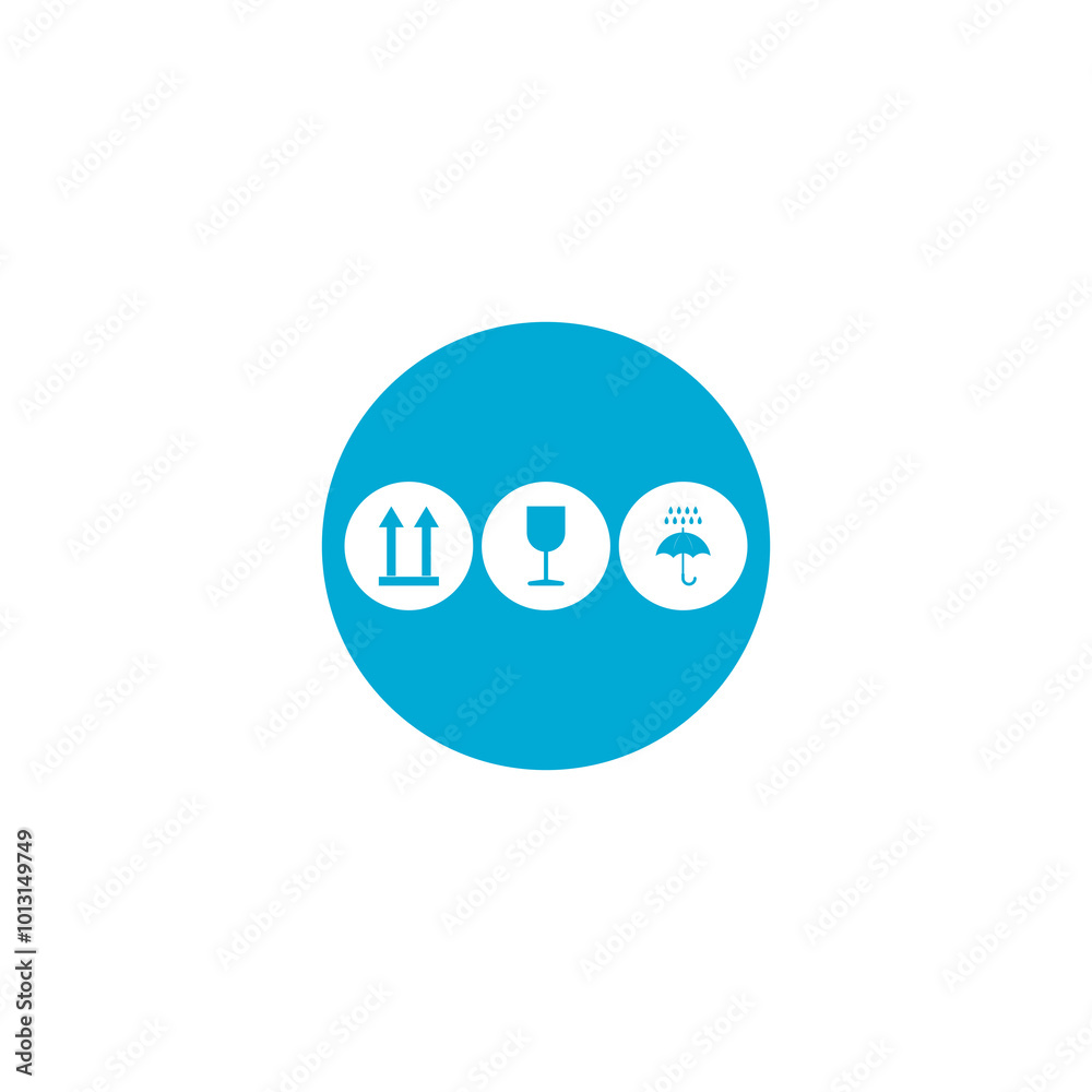 Carton fragile box icon isolated on transparent background Carton fragile box icon isolated on transparent background