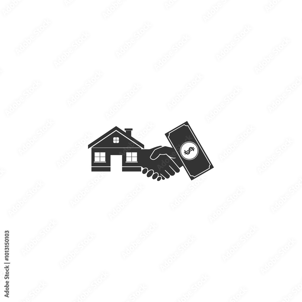 House, loan, money, real estate icon isolated on transparent background House, loan, money, real estate icon isolated on transparent background