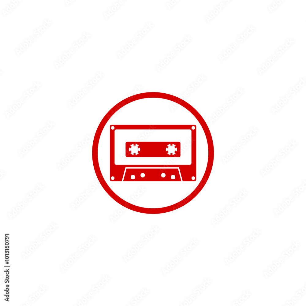 Cassette icon isolated on transparent background Cassette icon isolated on transparent background