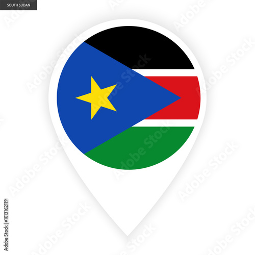 South Sudan marker icon with white border on white background. South Sudan pin icon isolated on white background Free Download South Sudan marker icon with white border on white background. South Sudan pin icon isolated on white background - GFXLoad