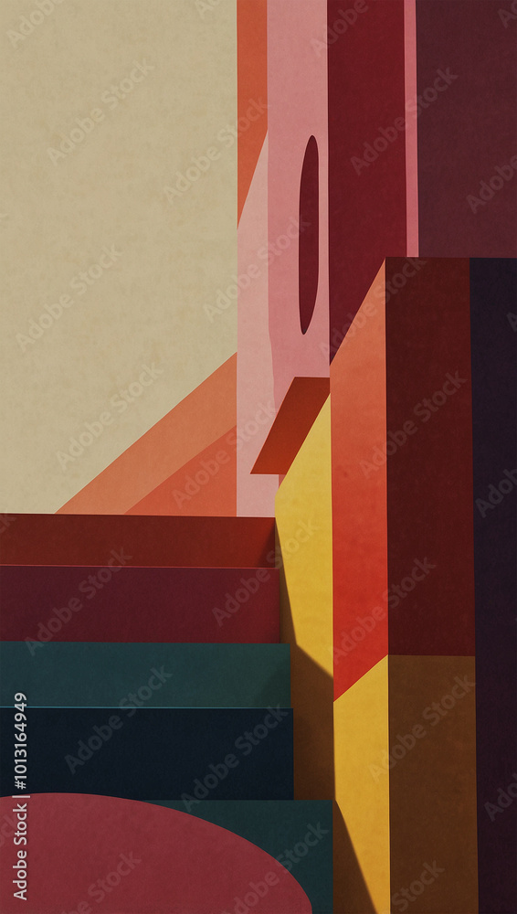 Image abstract symmetrical background, red pastel theme Image abstract symmetrical background, red pastel theme