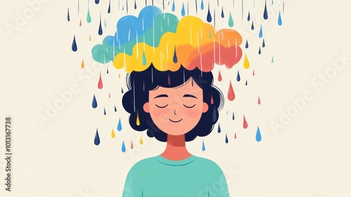Mental Health Awareness Flat Design Concept
