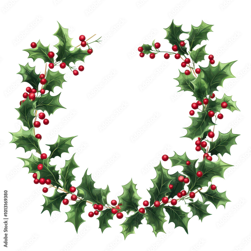 Floral Background with Christmas Elements Floral Background with Christmas Elements
