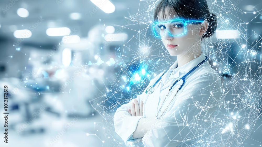 Futuristic Nurse Utilizing Augmented Reality for Patient Treatment Planning in Cartoon Style 3D with High Luminosity and 32K Resolution Futuristic Nurse Utilizing Augmented Reality for Patient Treatment Planning in Cartoon Style 3D with High Luminosity and 32K Resolution