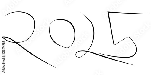 2025 happy new year black design for multi purpose banner etc.