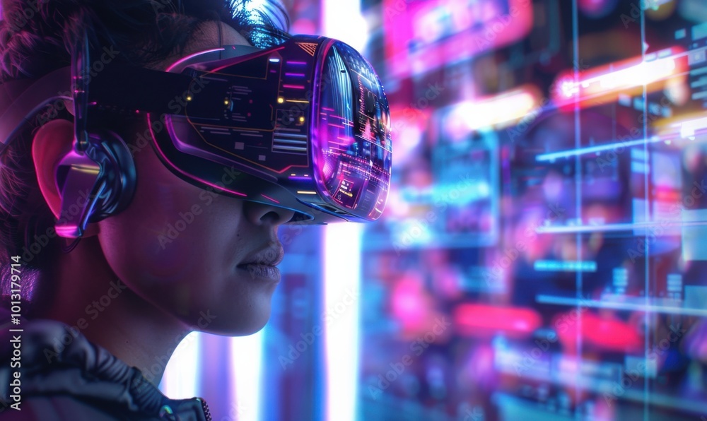 Cybernetic arena featuring augmented reality competitions, 4K hyperrealistic photo Cybernetic arena featuring augmented reality competitions, 4K hyperrealistic photo