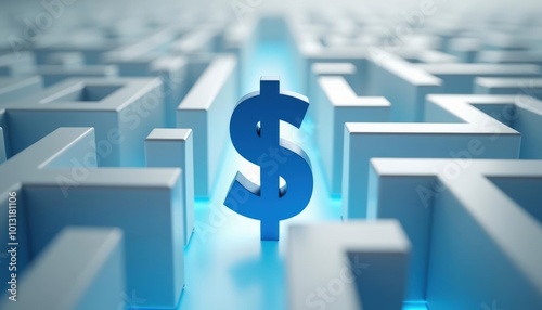 opportunity labyrinth with dollar sign