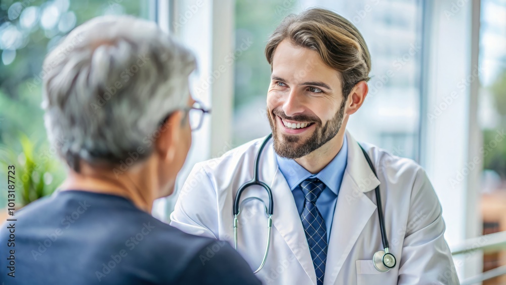 In a hospital, compassionate doctors build trust by listening, empathizing, and communicating openly, creating a In a hospital, compassionate doctors build trust by listening, empathizing, and communicating openly, creating a