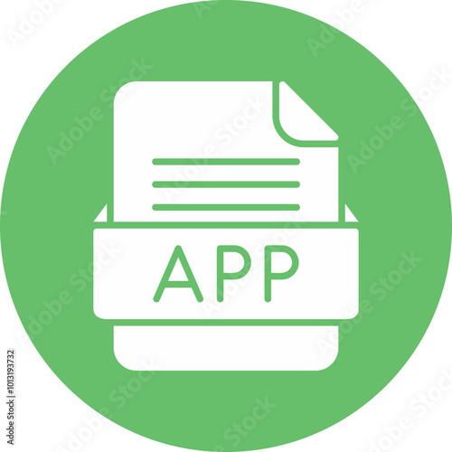 APPX File Format Vector Icon Design