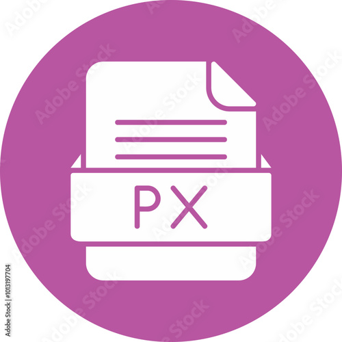 PX File Format Vector Icon Design