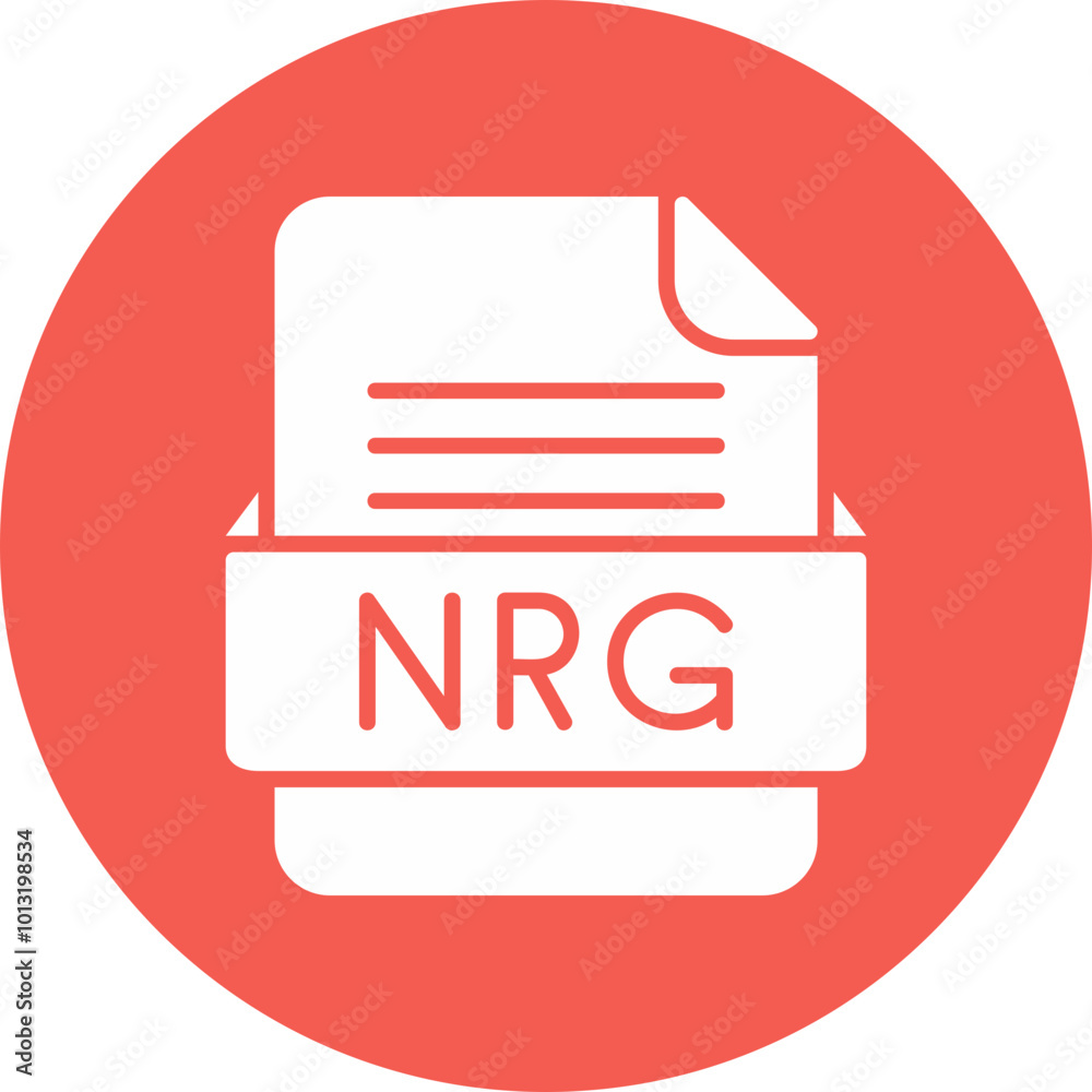 NRG File Format Vector Icon Design NRG File Format Vector Icon Design