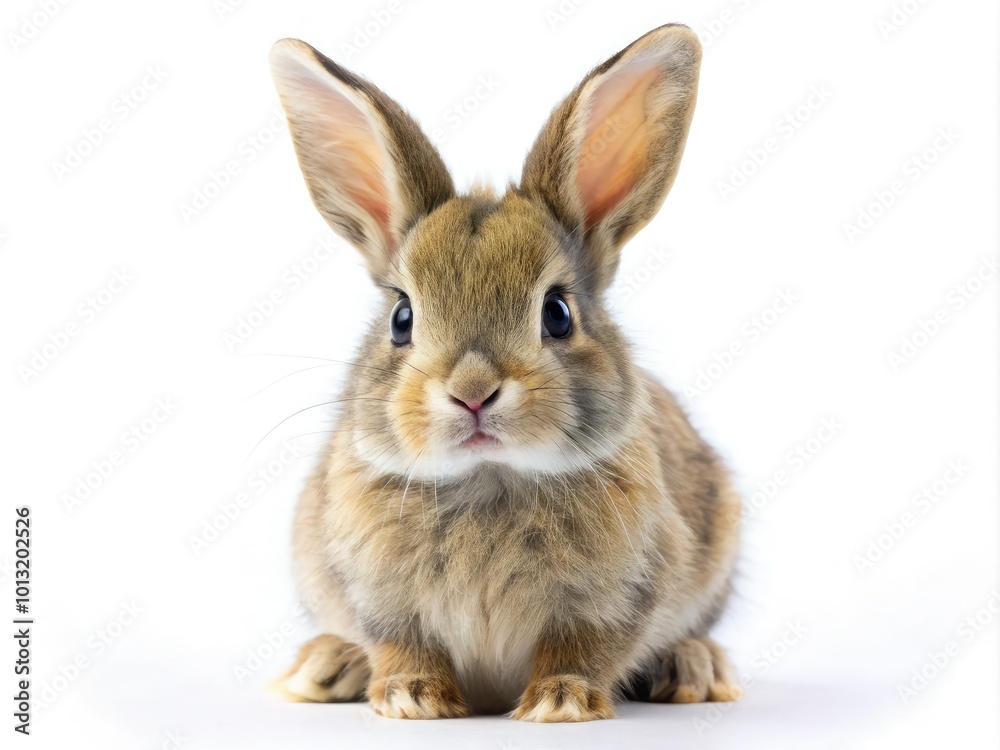 Sweet and cute bunny isolated on a clean white backdrop, perfect for enhancing Easter and spring-themed projects. A lovely addition to your creative designs! Sweet and cute bunny isolated on a clean white backdrop, perfect for enhancing Easter and spring-themed projects. A lovely addition to your creative designs!