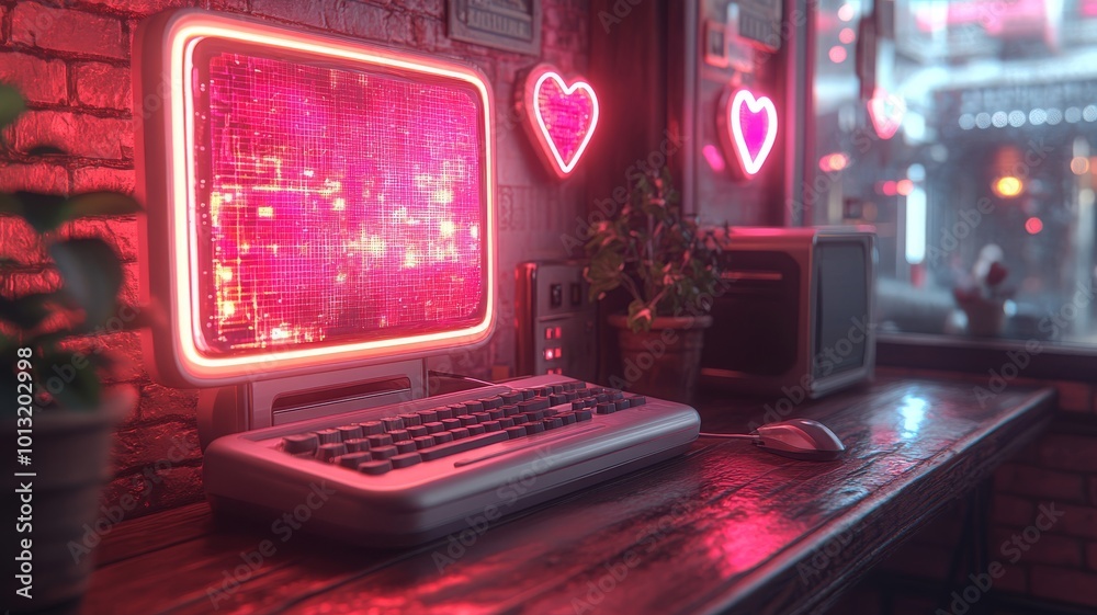 An illustration of a sleek, chrome-plated computer or tech device from the Y2K era, such as a flip phone or a vintage desktop, with holographic accents and glowing wires An illustration of a sleek, chrome-plated computer or tech device from the Y2K era, such as a flip phone or a vintage desktop, with holographic accents and glowing wires