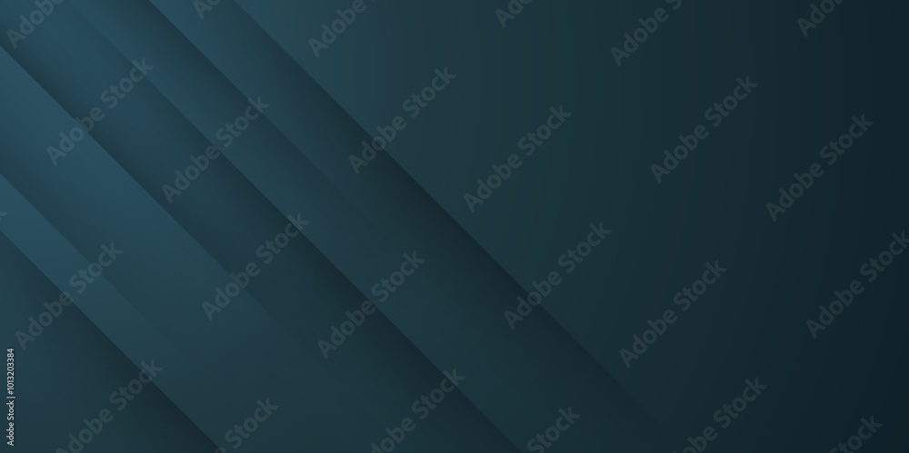 dark green abstract background vector with blank space for text and 3D metallic futuristic layers.  vector for presentation design. Vector design for business, corporate, institution, party. 