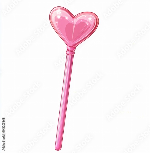 Pink Heart-Shaped Magic Wand: A Symbol of Whimsy and Love