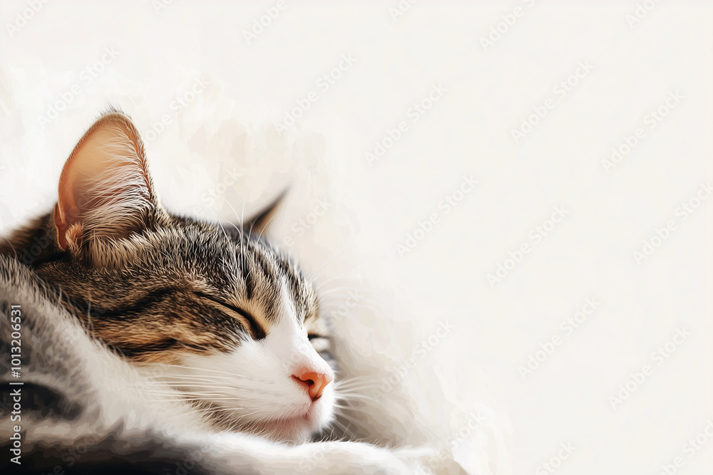 Obraz premium Close-Up of Cat’s Face Background