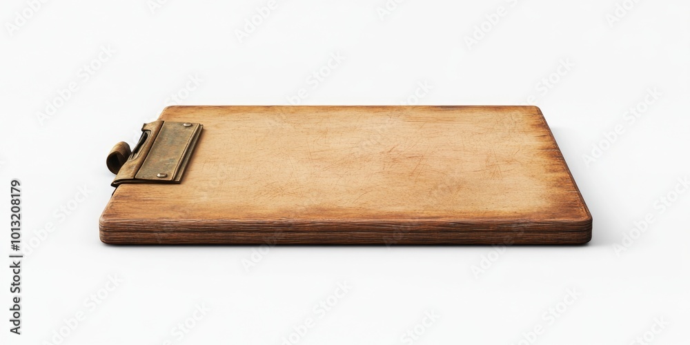Fototapeta premium Wooden Cutting Board with Metal Handle