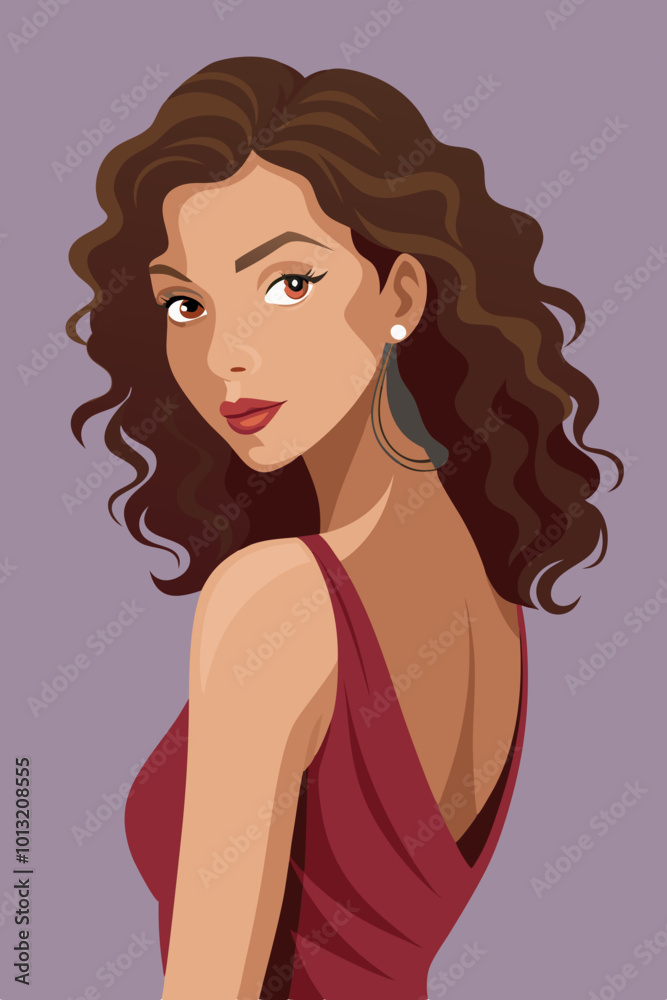 Stunning Vector Illustration of a Beautiful Woman in a Graceful Half Turn Pose
Stunning Vector Illustration of a Beautiful Woman in a Graceful Half Turn Pose