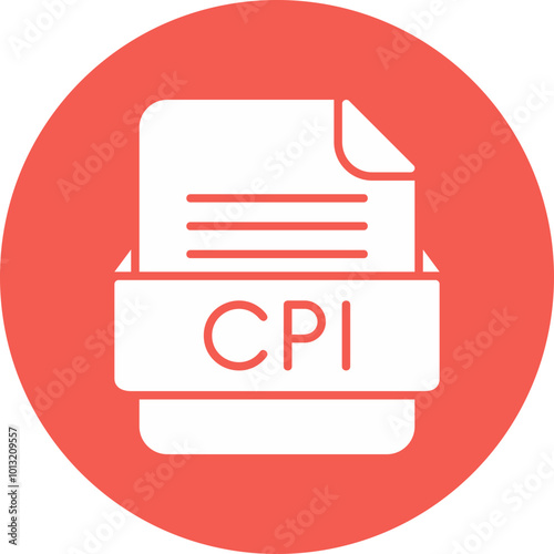 CPI File Format Vector Icon Design