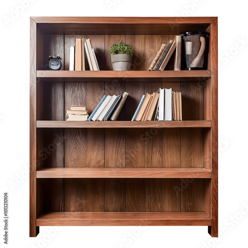 shelves with books