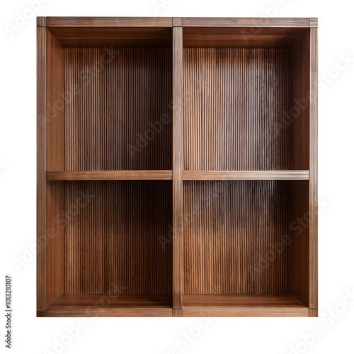 wooden shelf with shelves