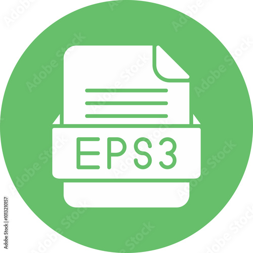 ESP3 File Format Vector Icon Design