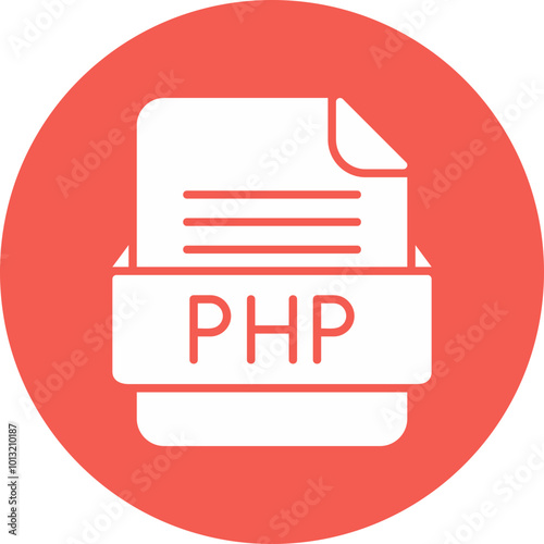 PHP File Format Vector Icon Design