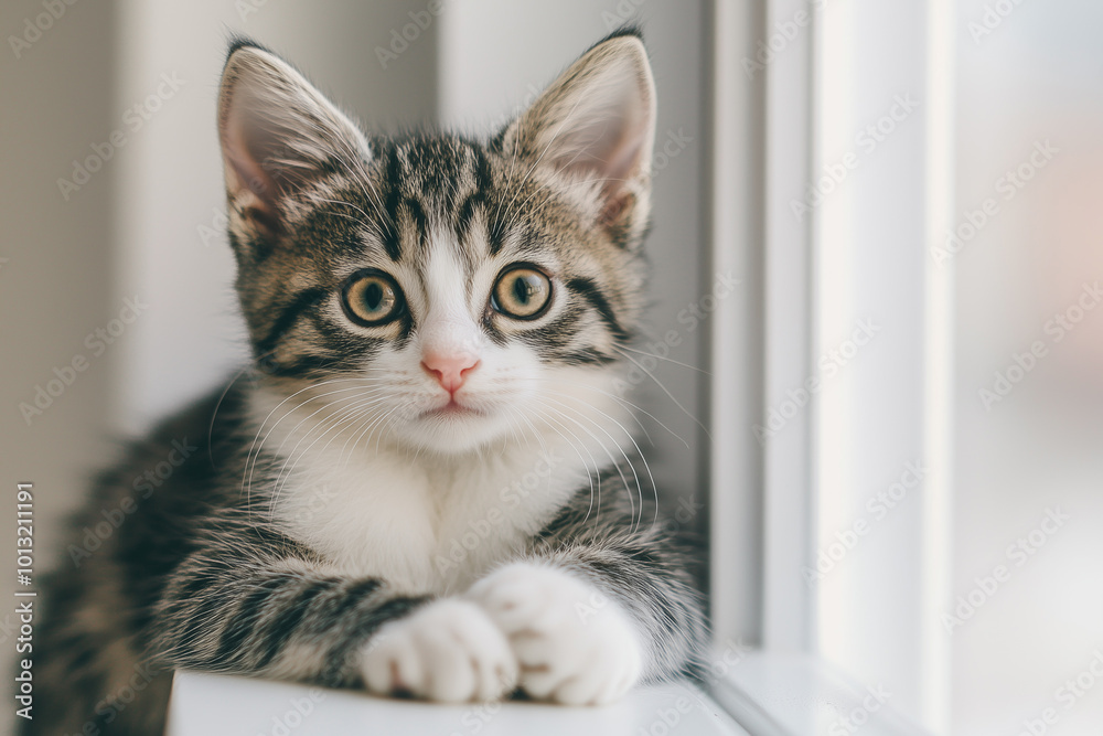 Adorable and Cute Kitten Background Adorable and Cute Kitten Background