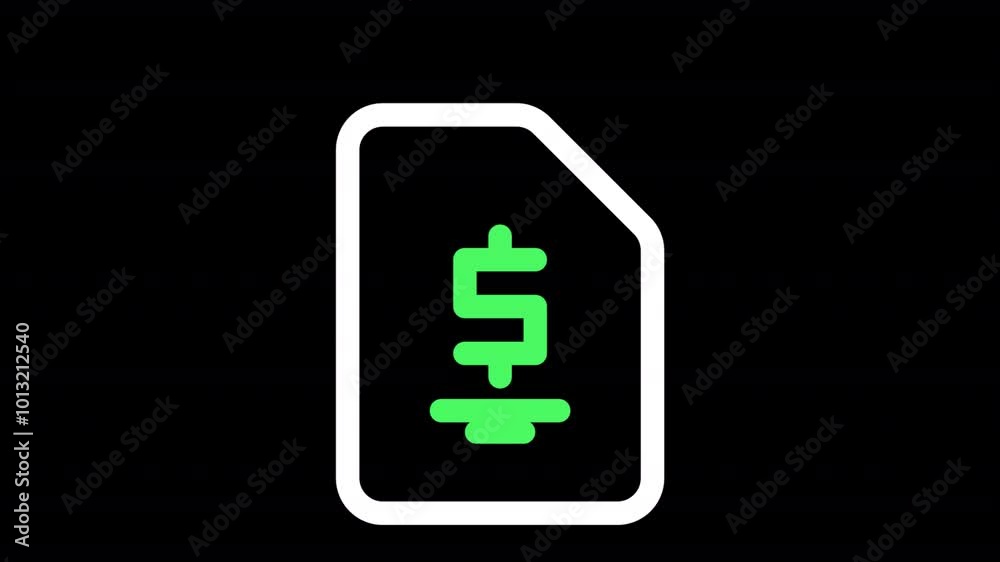 Finance Document animation for social media, presentations, videos, websites, etc. No background, Alpha channel Finance Document animation for social media, presentations, videos, websites, etc. No background, Alpha channel