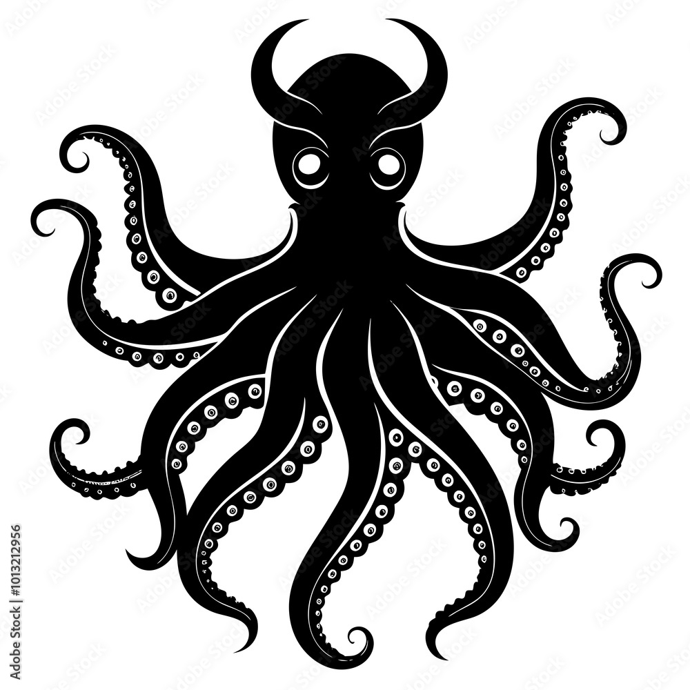 octopus on a white background octopus on a white background