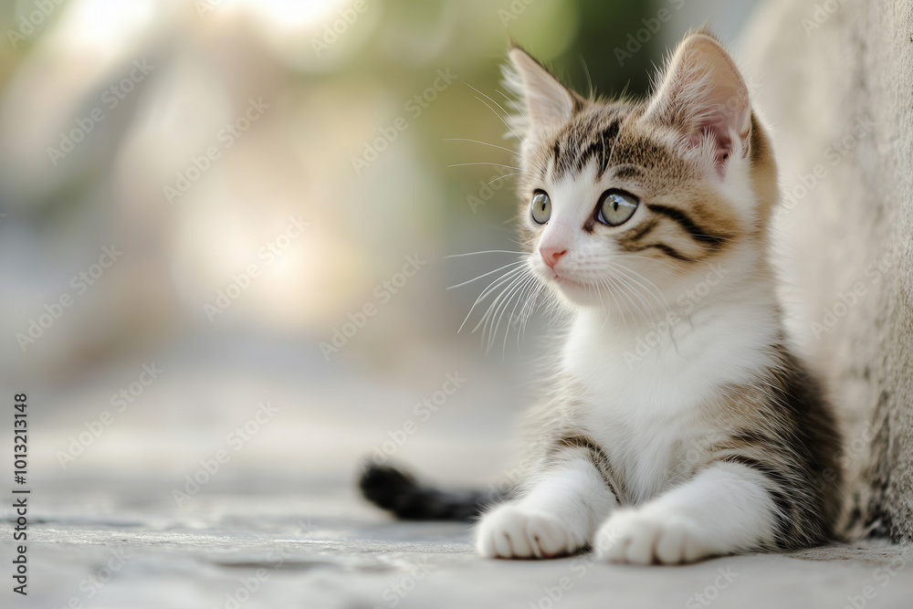 Adorable and Cute Kitten Background Adorable and Cute Kitten Background
