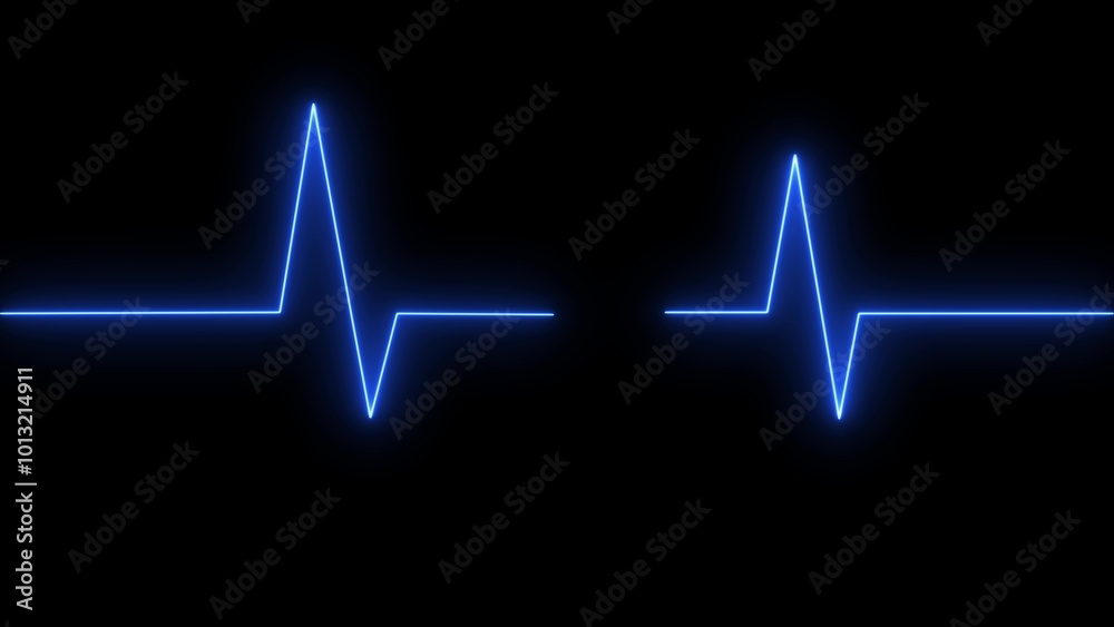 Heart beat line icon. EKG heart beat line, vector. Cardiogram line icon ...