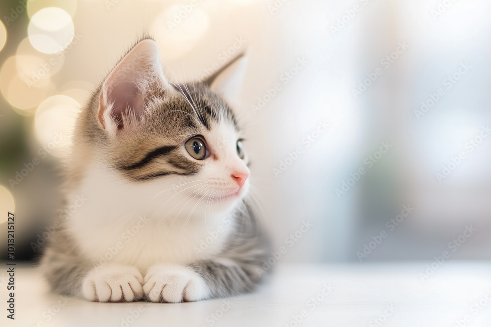Adorable and Cute Kitten Background Adorable and Cute Kitten Background