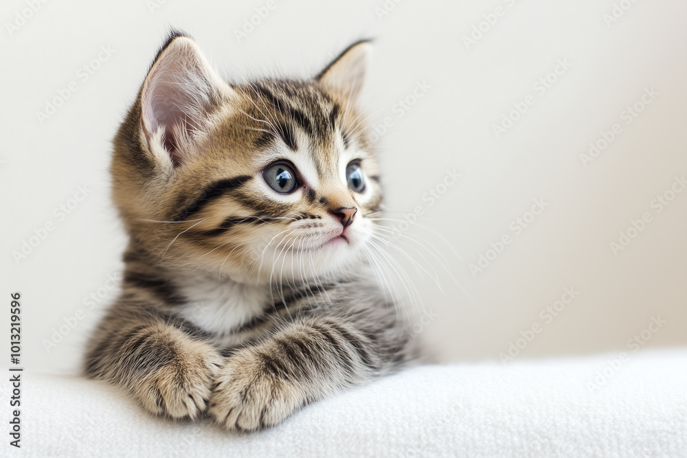 Obraz premium Adorable and Cute Kitten Background