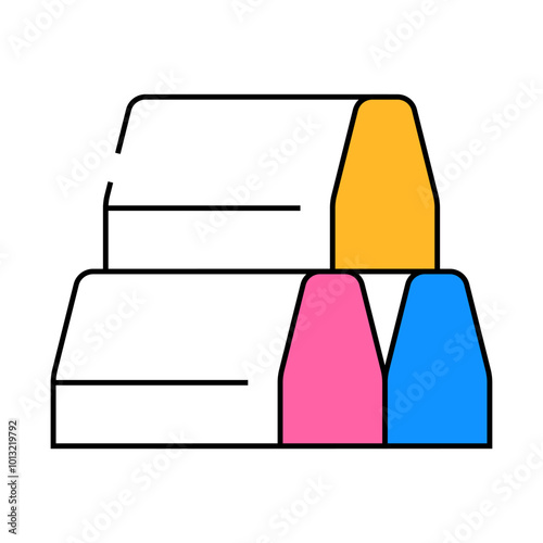 curbs building material line icon vector. curbs building material sign. isolated symbol illustration