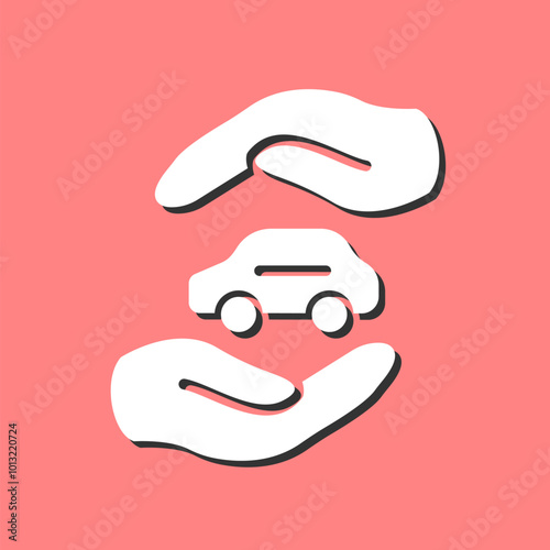 Car Insurance Vector Icon