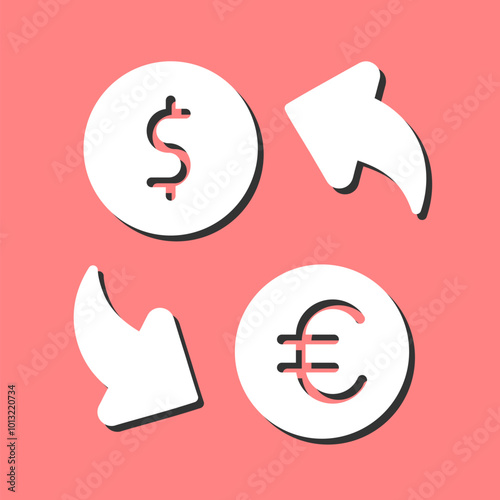 Currency Exchange Vector Icon