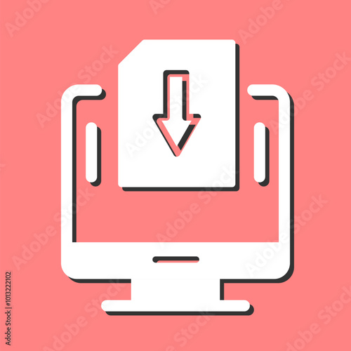 Down Vector Icon