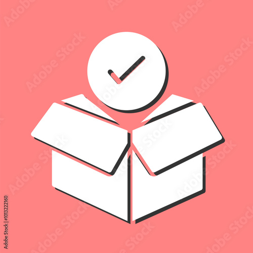 Package Receiving Vector Icon
