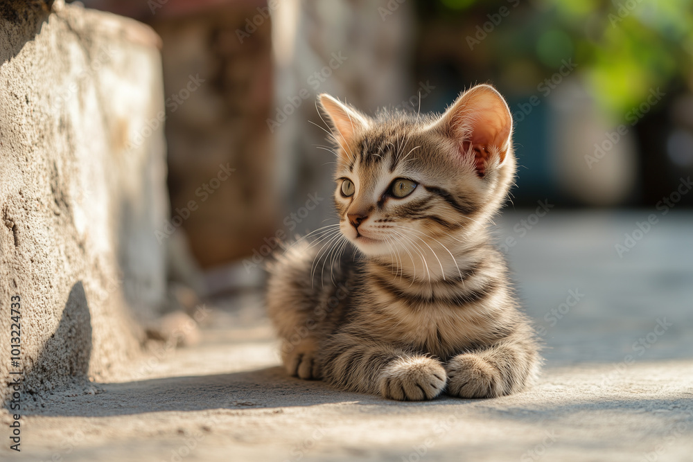 Adorable and Cute Kitten Background Adorable and Cute Kitten Background