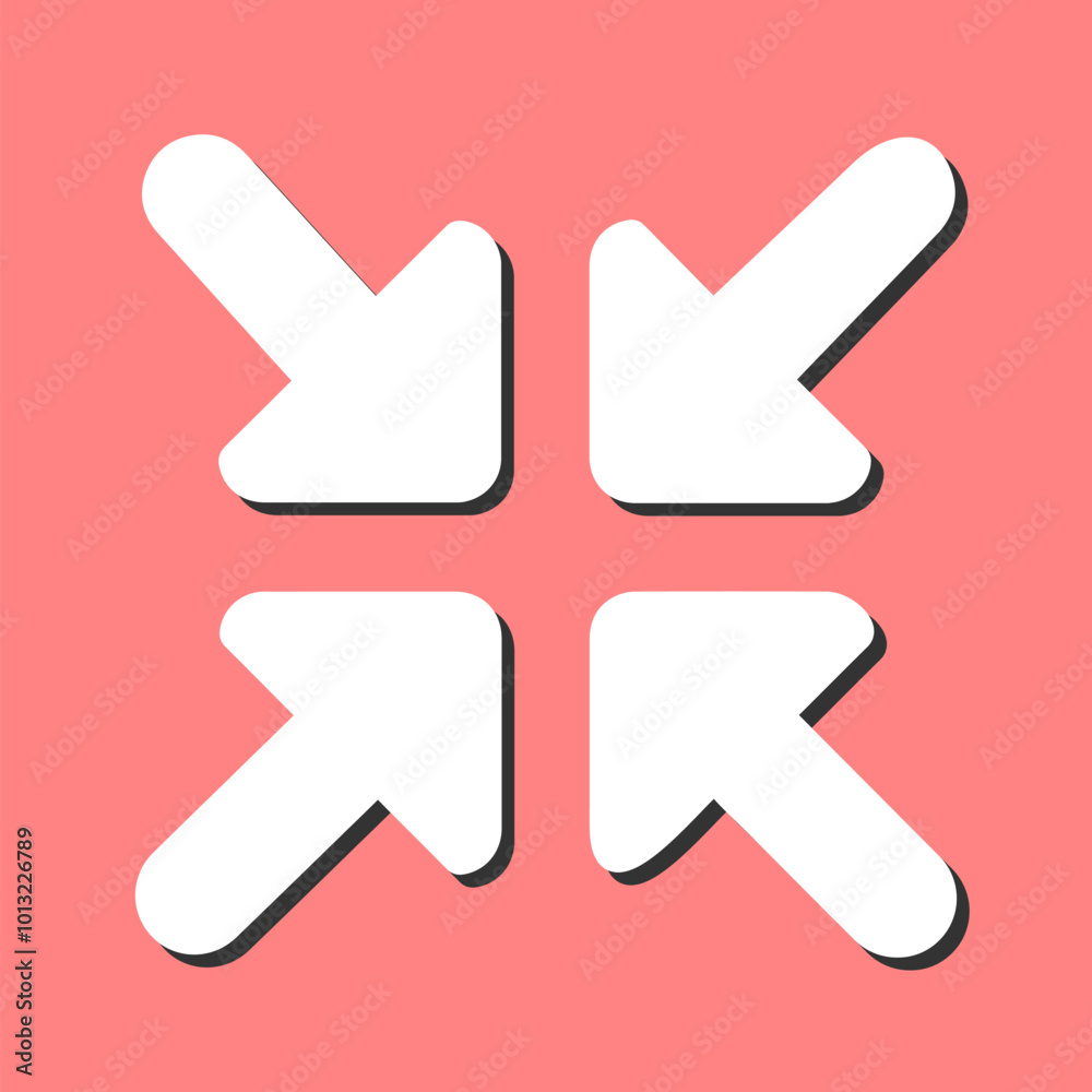 Obraz premium Reduce Arrow Vector Icon