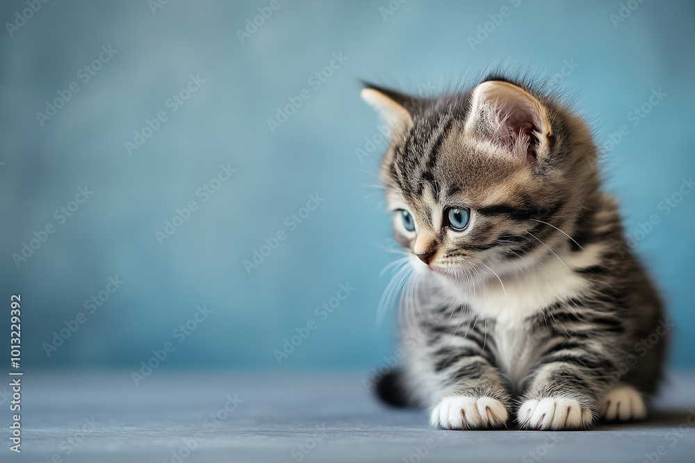 Obraz premium Adorable and Cute Kitten Background