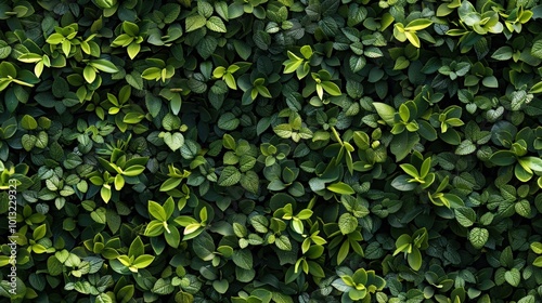 Wallpaper Mural Dense wall of tiny green leaves, overlapping to create a seamless, textured surface, ideal for nature-inspired backgrounds. Torontodigital.ca