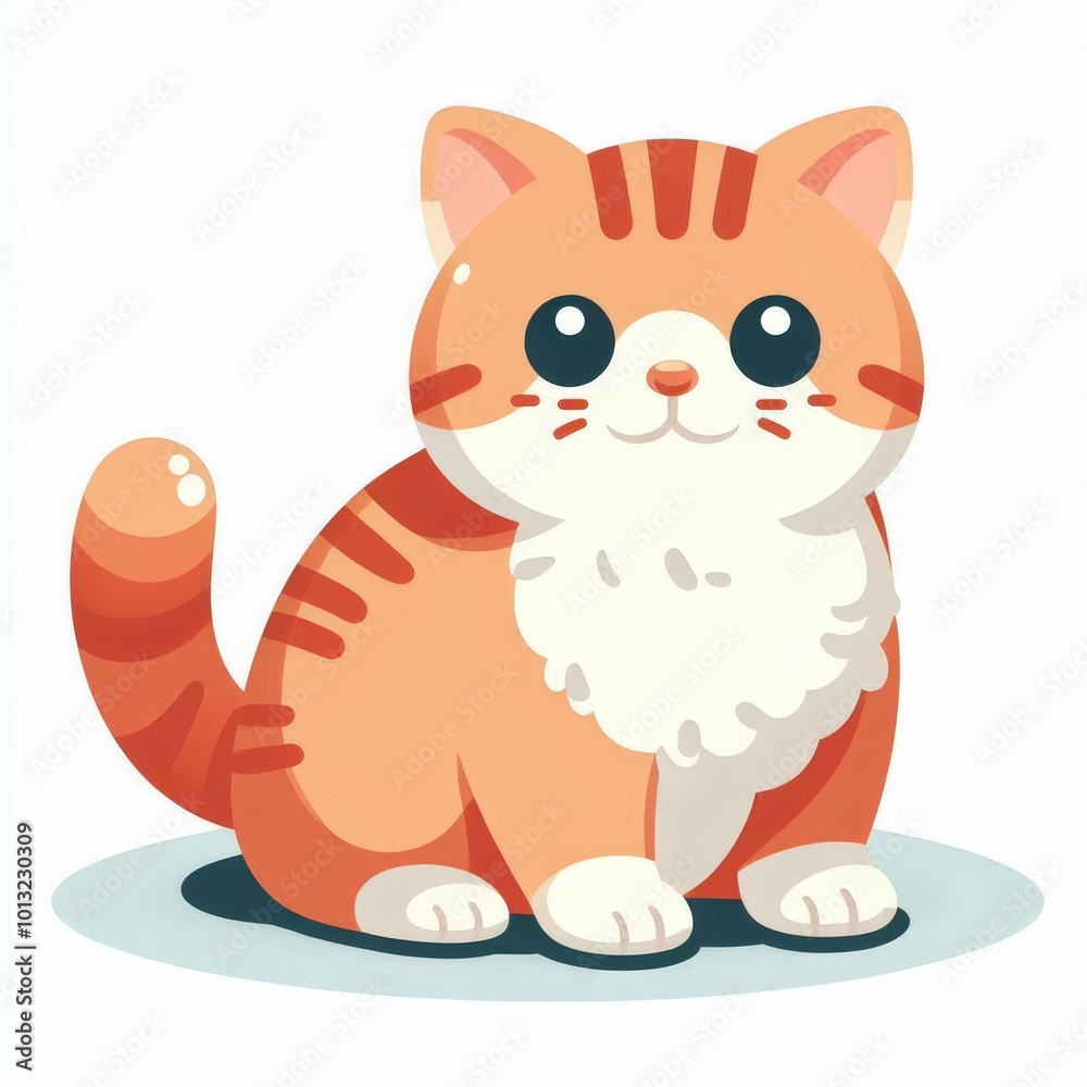 Obraz premium cartoon cat