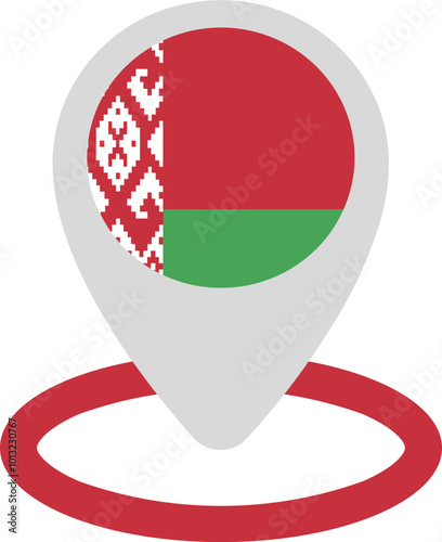 Free Download Location Icon of BELARUS Flag - GFXLoad