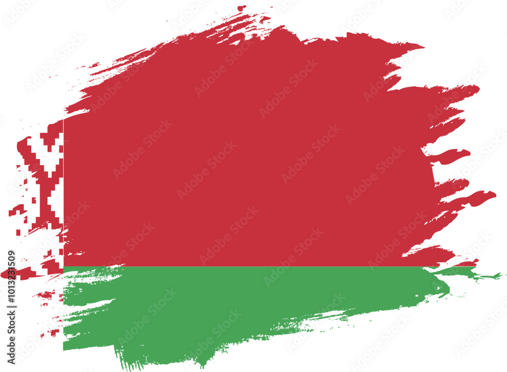 Grunge Brush On Flag Of BELARUS Grunge Brush On Flag Of BELARUS