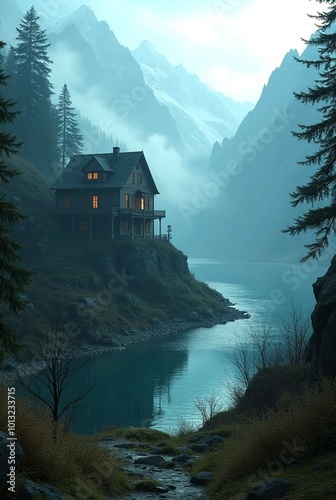 lake in the mountains