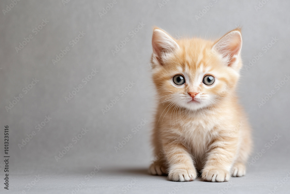 Fototapeta premium Adorable and Cute Kitten Background
