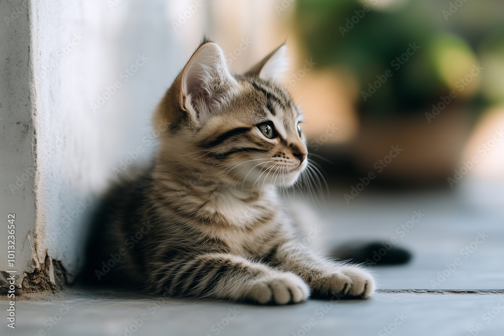 Adorable and Cute Kitten Background Adorable and Cute Kitten Background